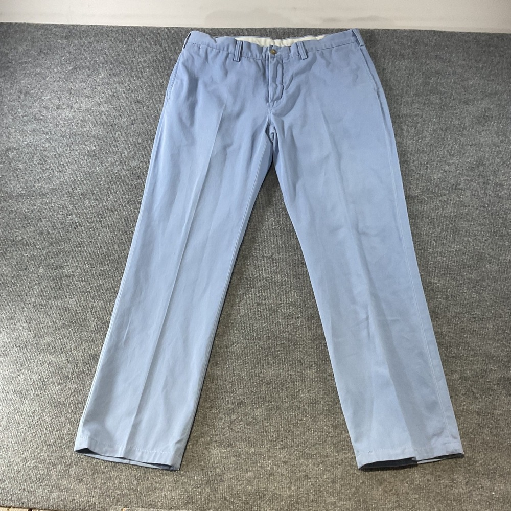 Polo Ralph Lauren Bedford Chino Mens 36x34 Light Blue Classic Cotton Twill Pants